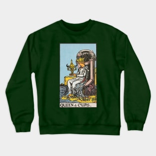 Queen of cups tarot Crewneck Sweatshirt